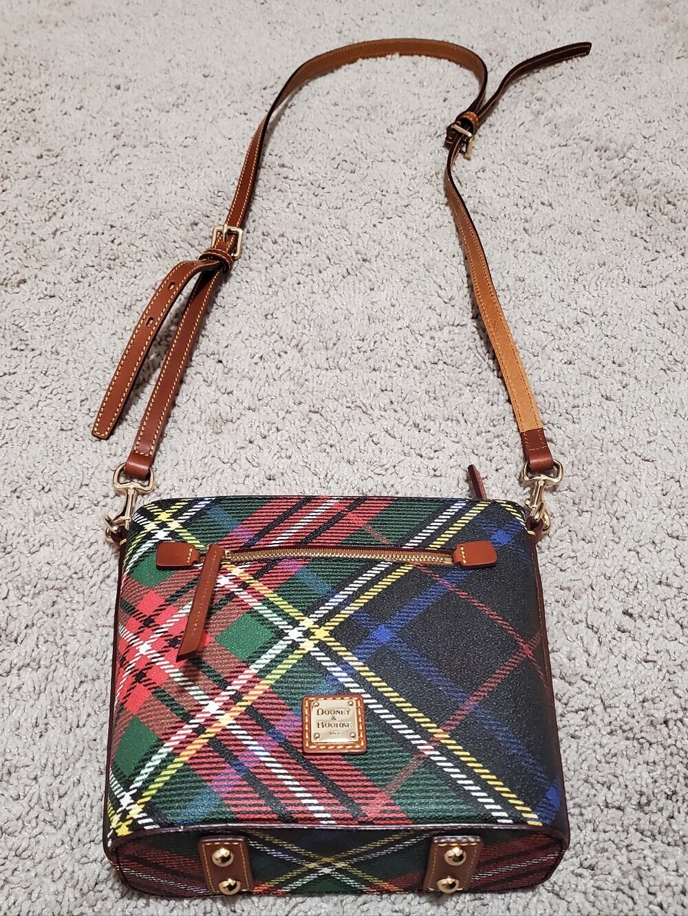 Dooney And Bourke Small Tartan Crossbody Bag